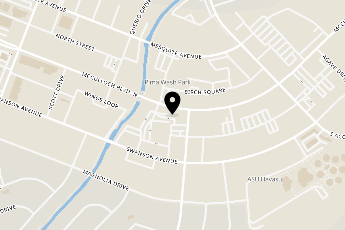 Map showing the location of Ichiban Sushi on 2144 McCulloch Blvd N in Lake Havasu City